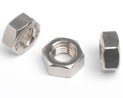 Stainless Steel Fine Thread Hexagon Full Nuts