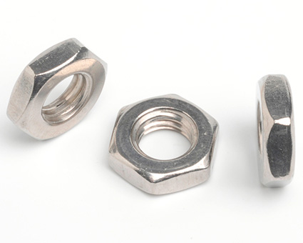 Stainless Steel Fine Thread Hexagon Thin Nuts