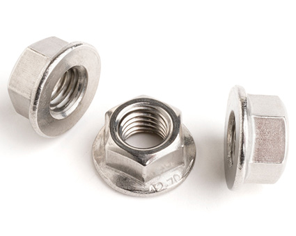 Stainless Steel Non Serrated Flanged Nuts