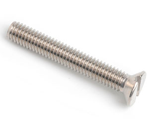 6-32 X 3/8 SLOT CSK MACHINE SCREW ANSI B18.6.3 A4 ST/ST