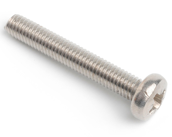 M3 X 18 POZI PAN MACHINE SCREW DIN 7985Z A4 ST/ST