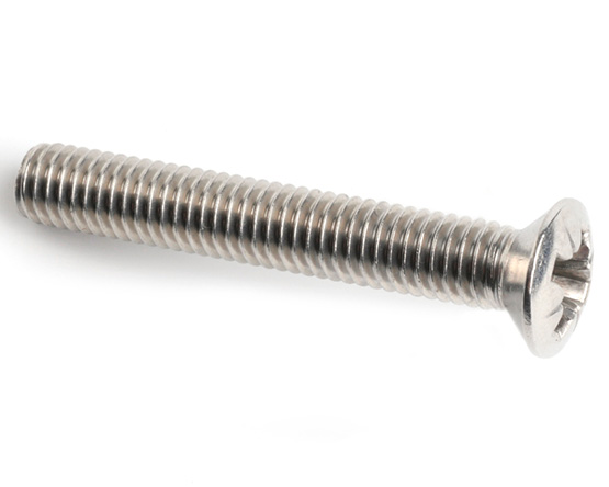 M6 X 90 POZI RAISED CSK MACHINE SCREW DIN 966 A2 ST/ST