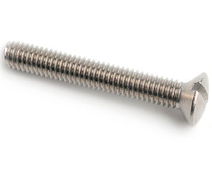 M6 X 40 SLOT RAISED CSK MACHINE SCREW DIN 964 A4 ST/ST
