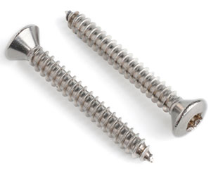 6.3 X 50 TX30 RAISED CSK TAP SCREW DIN 7983C A4 ST/ST
