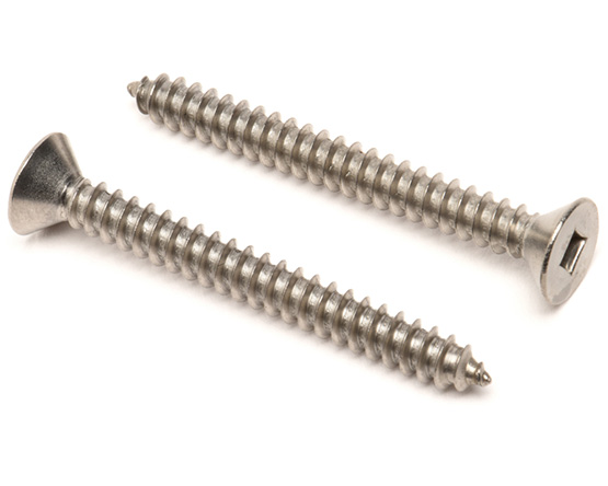 4.8 X 32 SQUARE DRIVE CSK TAP SCREW DIN 7982C A2 ST/ST
