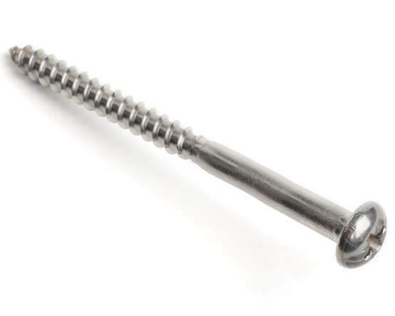 4.5 X 50 POZI ROUND WOODSCREW DIN 7996Z A2 ST/ST