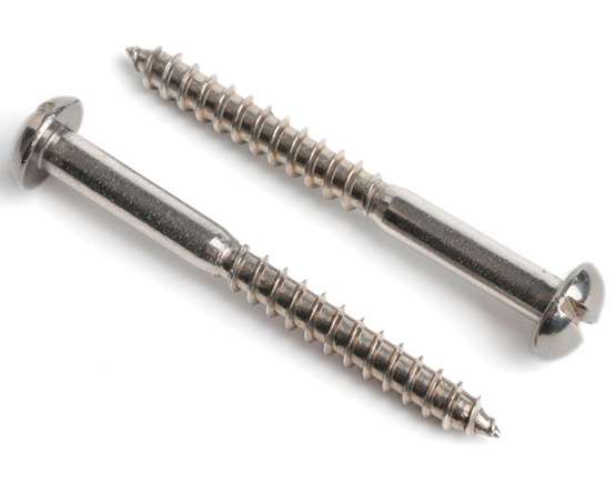 2.5 X 25 SLOT ROUND WOODSCREW DIN 96 A2 ST/ST