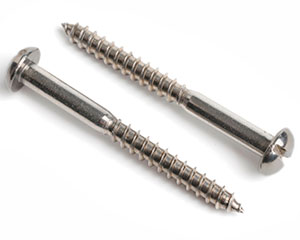 4.5 X 50 SLOT ROUND WOODSCREW DIN 96 A4 ST/ST