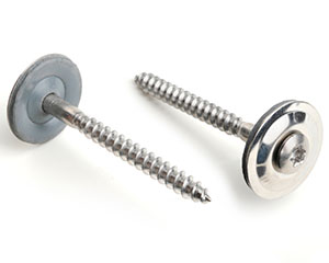 4.5 X 25 TX20 RAISED WOODSCREW 20MM SEALING WASHER A2 ST/ST