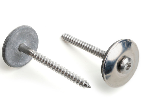 4.5 X 25 TX20 RAISED WOODSCREW 25MM SEALING WASHER A2 ST/ST