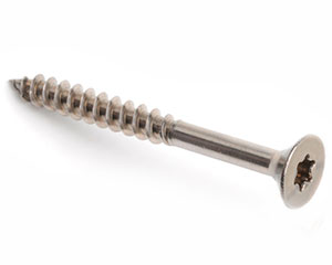 10 X 120 TX40 RIBBED CSK CHIPBOARD SCREW A4 ST/ST