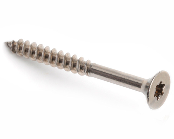 8.0 X 260 TX40 RIBBED CSK CHIPBOARD SCREW A4 ST/ST