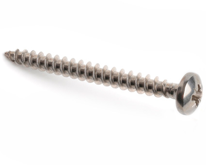 Stainless Steel Pozi Pan Chipboard Screws Full Thread