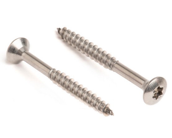 4.5 X 80 TX20 RAISED CSK CHIPBOARD SCREW A4 ST/ST