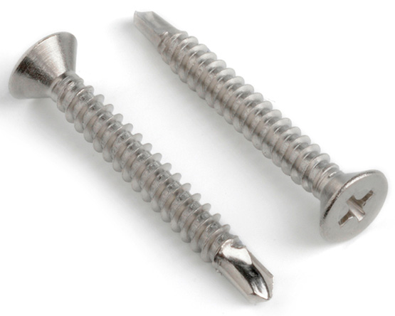 4.8 X 25 PHILLIPS COUNTERSUNK DRILL SCREW DIN 7504P A4 ST/ST
