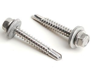 5.5 X 22 HEX SELF DRILL DIN 7504K (16mm Sealing Washer) A2