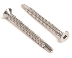 4.2 X 25 SQUARE DRIVE CSK DRILL SCREW DIN 7504P A2 ST/ST