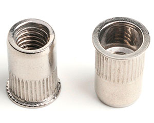 M4 X 10 REDUCED CSK KNURLED INSERT NUT (Grip=0.5-3.0) A2
