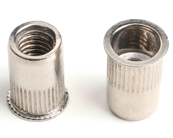 M4 X 10 REDUCED CSK KNURLED INSERT NUT (Grip=0.5-3.0) A2