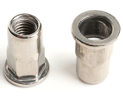 Stainless Steel Flat Head Half Hex Insert Nut