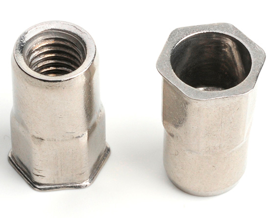 M5 X 14 REDUCED CSK HALF HEX INSERT NUT (Grip=0.5-3.0) A2