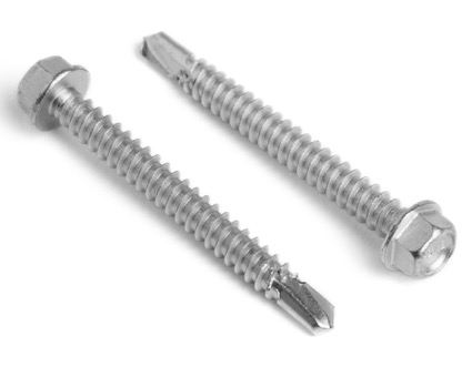 Stainless Steel Hexagon Head Bi-Metal Tek 3 Screws