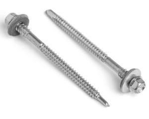5.5 X 135 HEX HD BI-METAL TEK 3 SCREW + EPDM WASHER A4/C1022