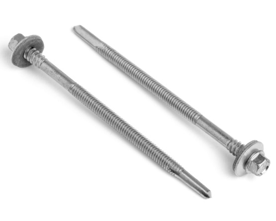 5.5 X 150 HEX HD BI-METAL TEK 5 SCREW + EPDM WASHER A2/C1022